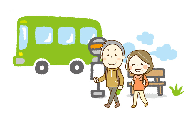 流山市内の路線バス（グリーンバス）